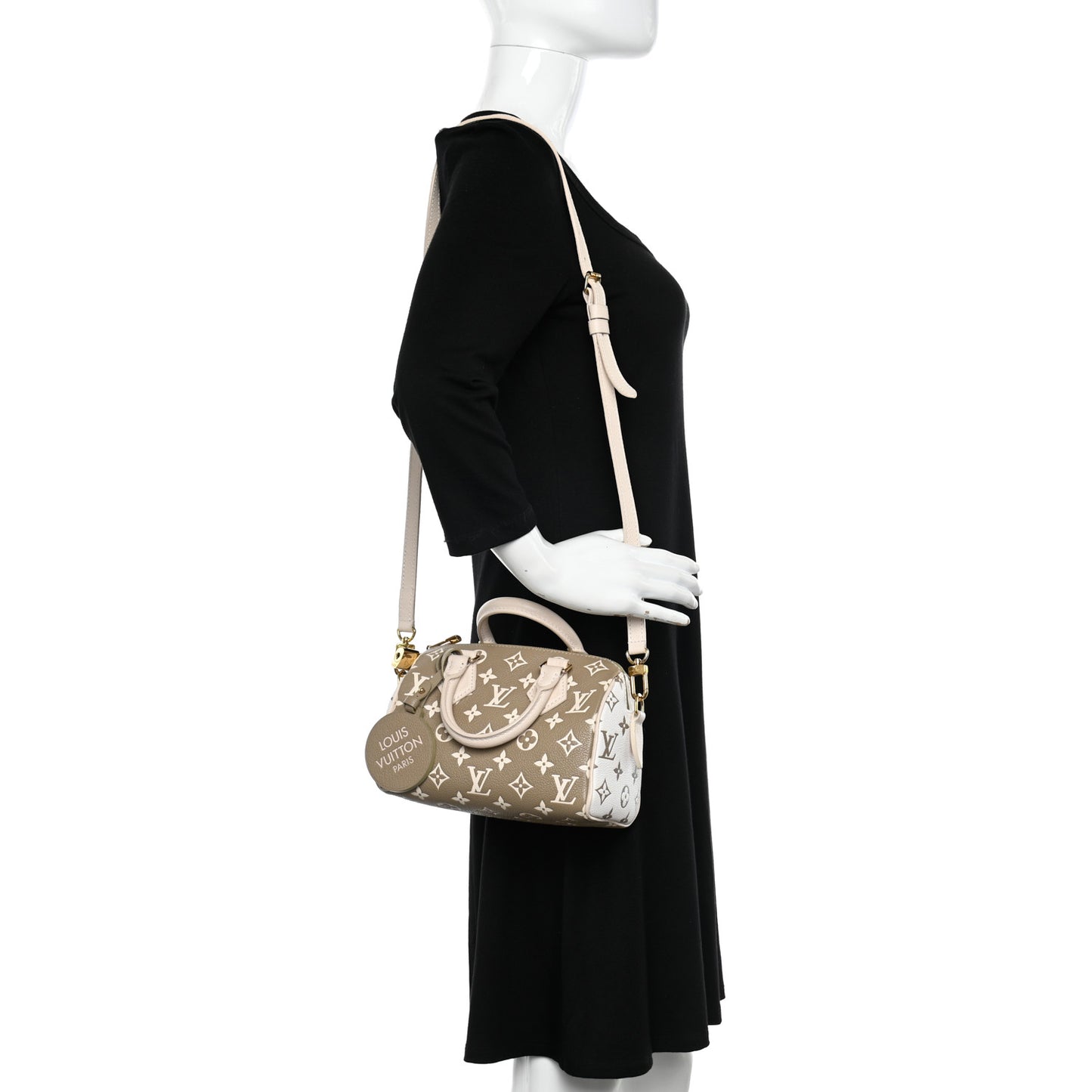 Empreinte Monogram Spring in the City Speedy Bandouliere 20 Kaki Beige Cream