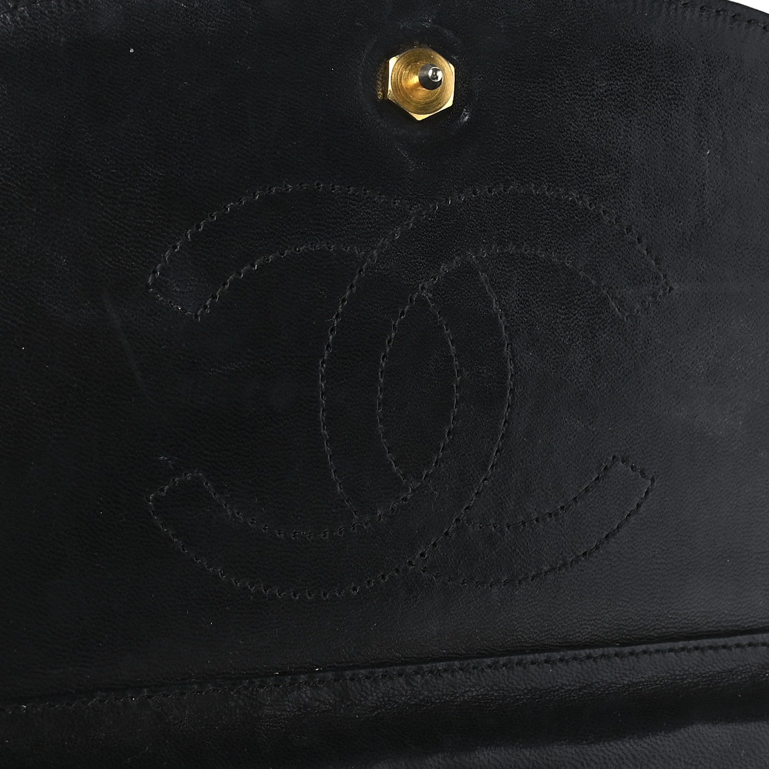 Chanel Lambskin Ribbon Stitched Small Single Flap Black 11 of 12