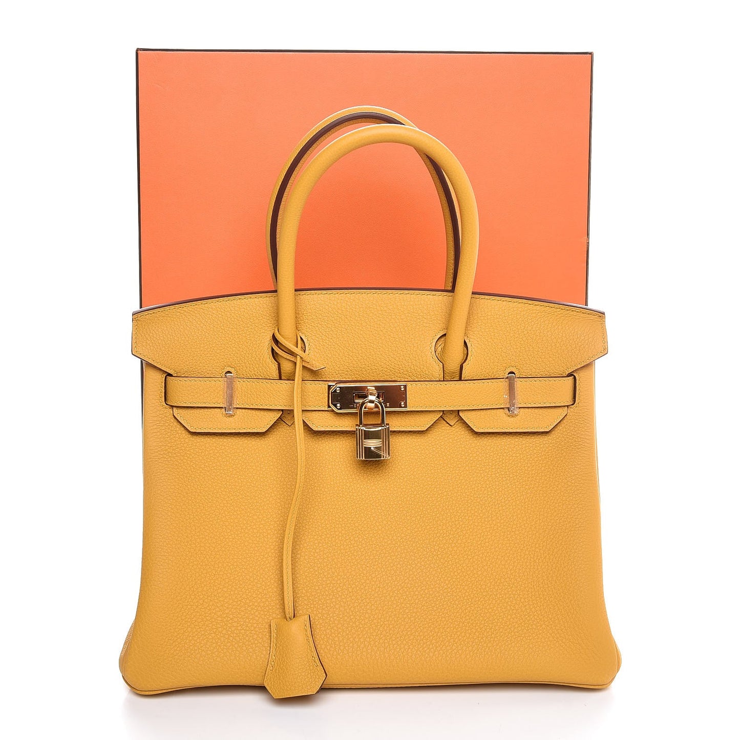 Togo Birkin 30 Jaune Ambre