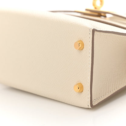 Hermes Epsom Mini Kelly Sellier 20 Craie 8 of 10