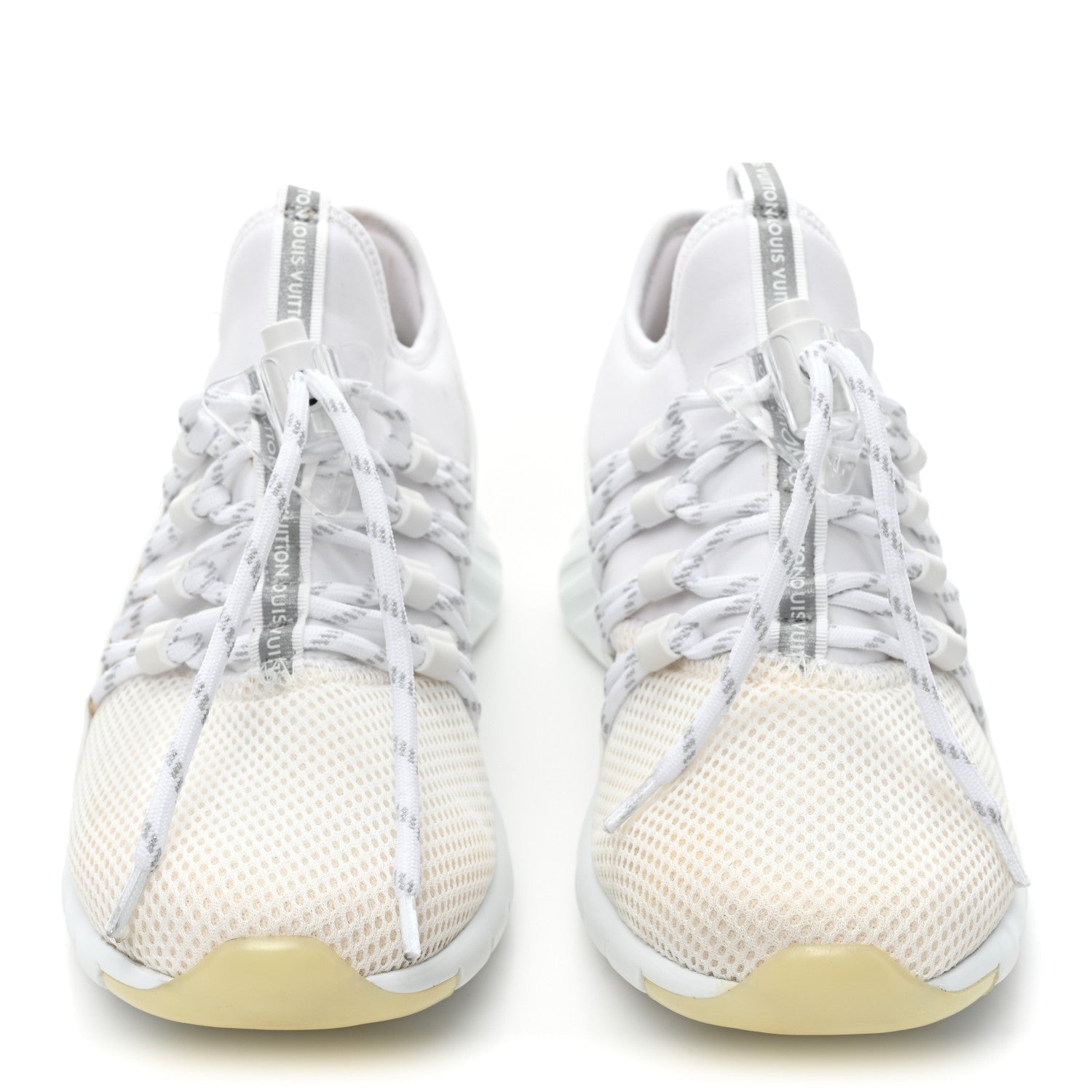 Louis Vuitton Neoprene Mesh Rubber America's Cup Fastlane Low Sneaker 37 White 2 of 15