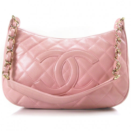 Chanel Caviar Quilted Hobo Pink 1 of 12