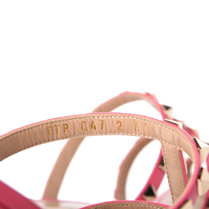 Valentino Garavani Calfskin Rockstud 60mm Caged Slide Sandals Sandals 37 Shadow Pink 8 of 9