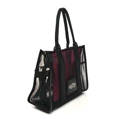 Marc Jacobs Nylon The Mesh Large Tote Bag Black Pink 3 of 10