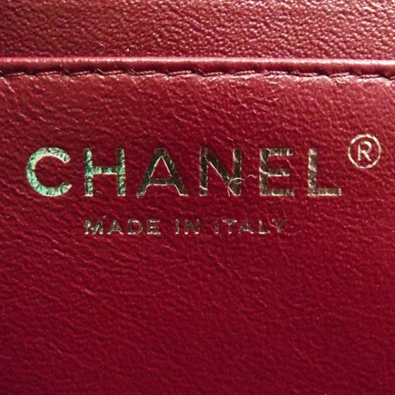 Chanel Caviar JUMBO Classic Flap Dark Red 7 of 10