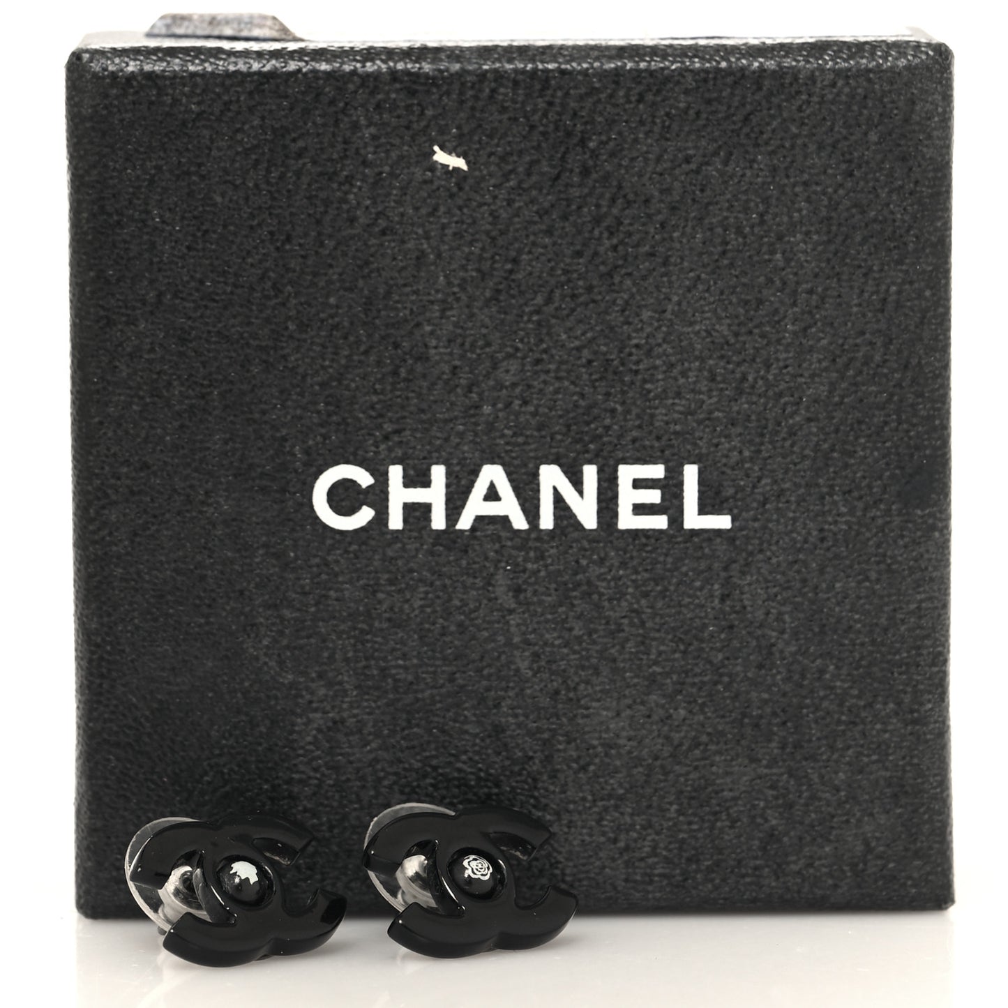 Resin CC Mademoiselle Earrings Black
