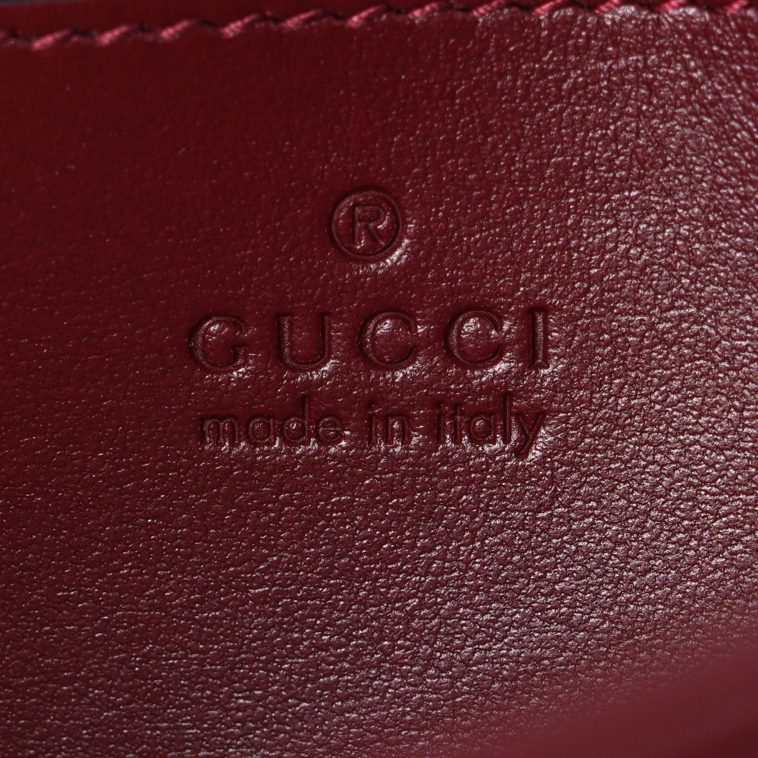 Gucci Calfskin Matelasse Mini GG Marmont Shoulder Bag Rosso Ancora 5 of 9