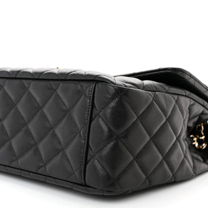 Chanel Caviar Quilted XXL Travel Flap Bag Black 10 of 11