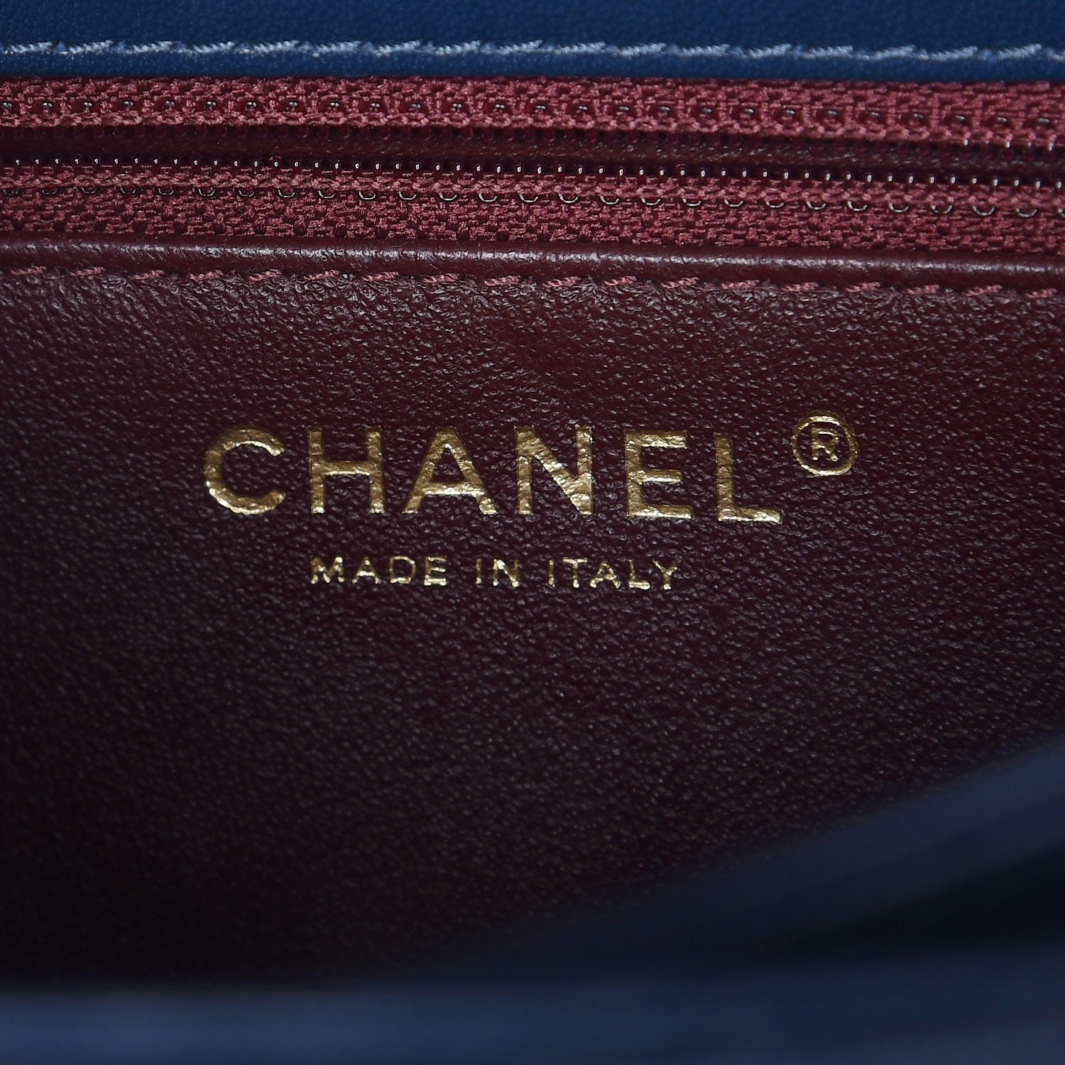 Chanel Lambskin Quilted Medium Trendy CC Flap Navy Blue 8 of 8
