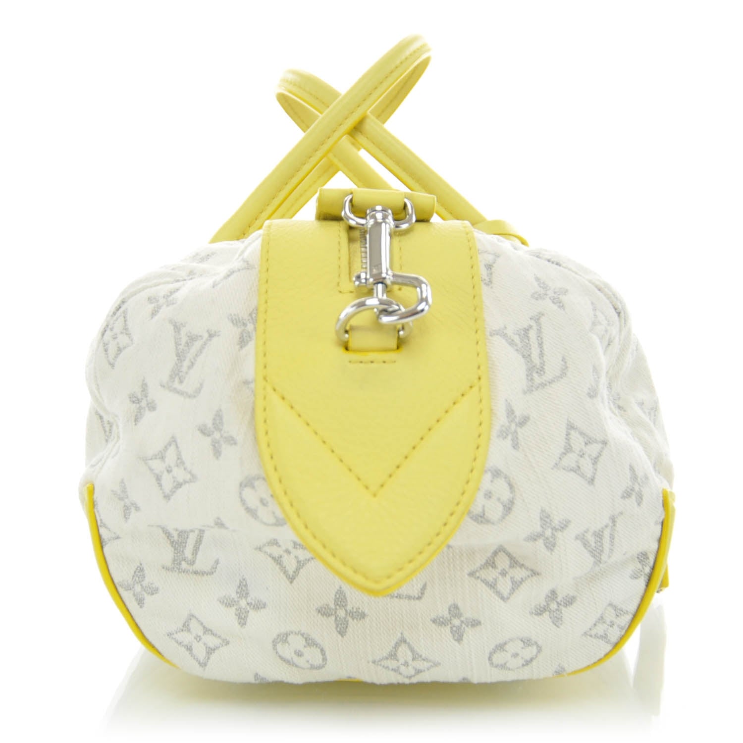 Louis Vuitton Monogram Denim Speedy Round Yellow 7 of 13