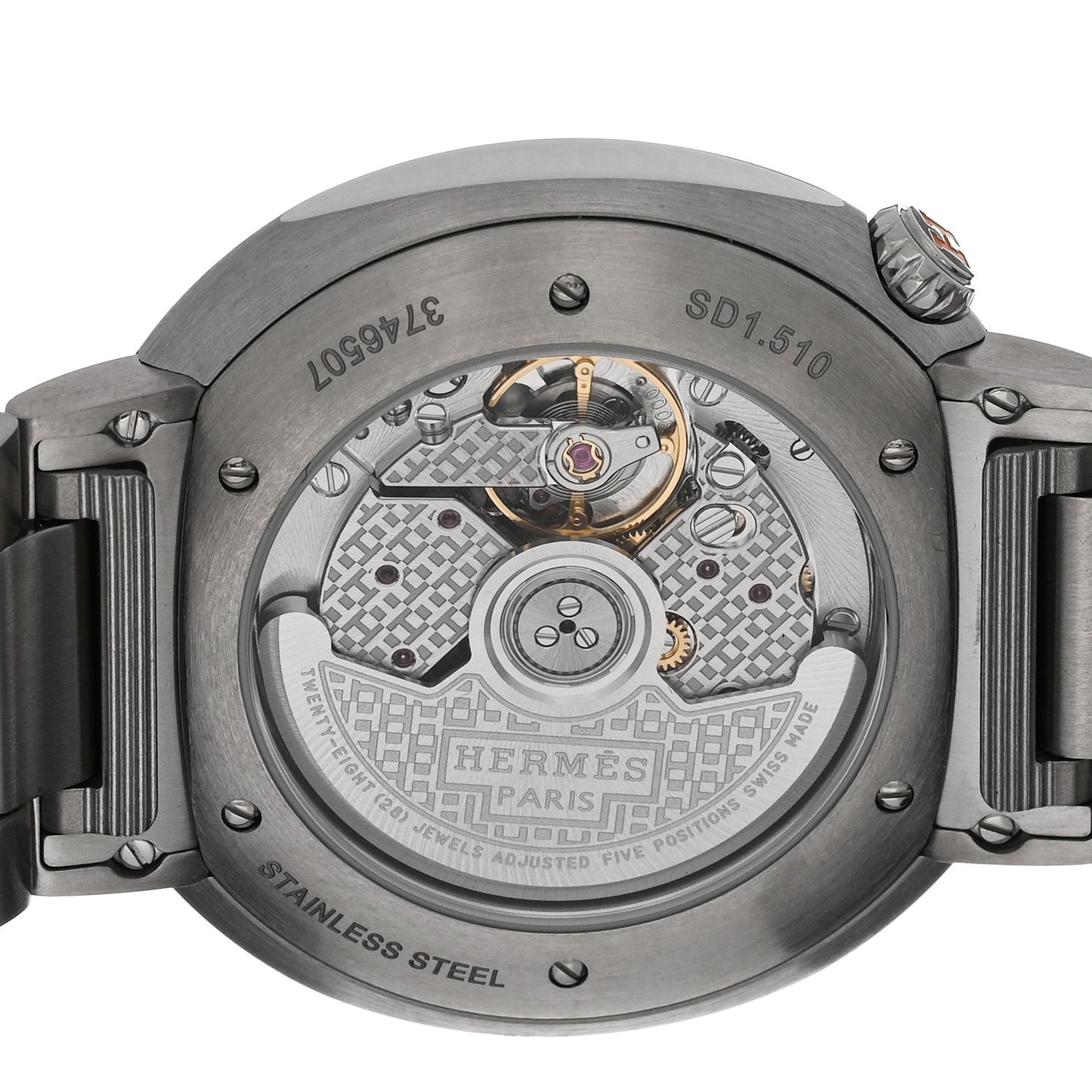 Stainless Steel 36mm Cut Automatic Watch
