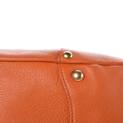 Prada Vitello Daino Shoulder Bag Papaya 11 of 12