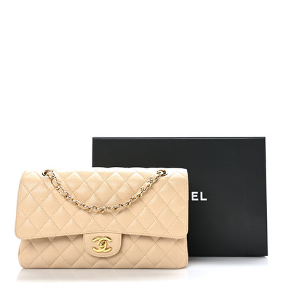 Chanel Caviar Quilted Medium Double Flap Light Beige 9 of 9