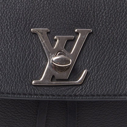 Louis Vuitton Calfskin Lockme Backpack Black 8 of 10