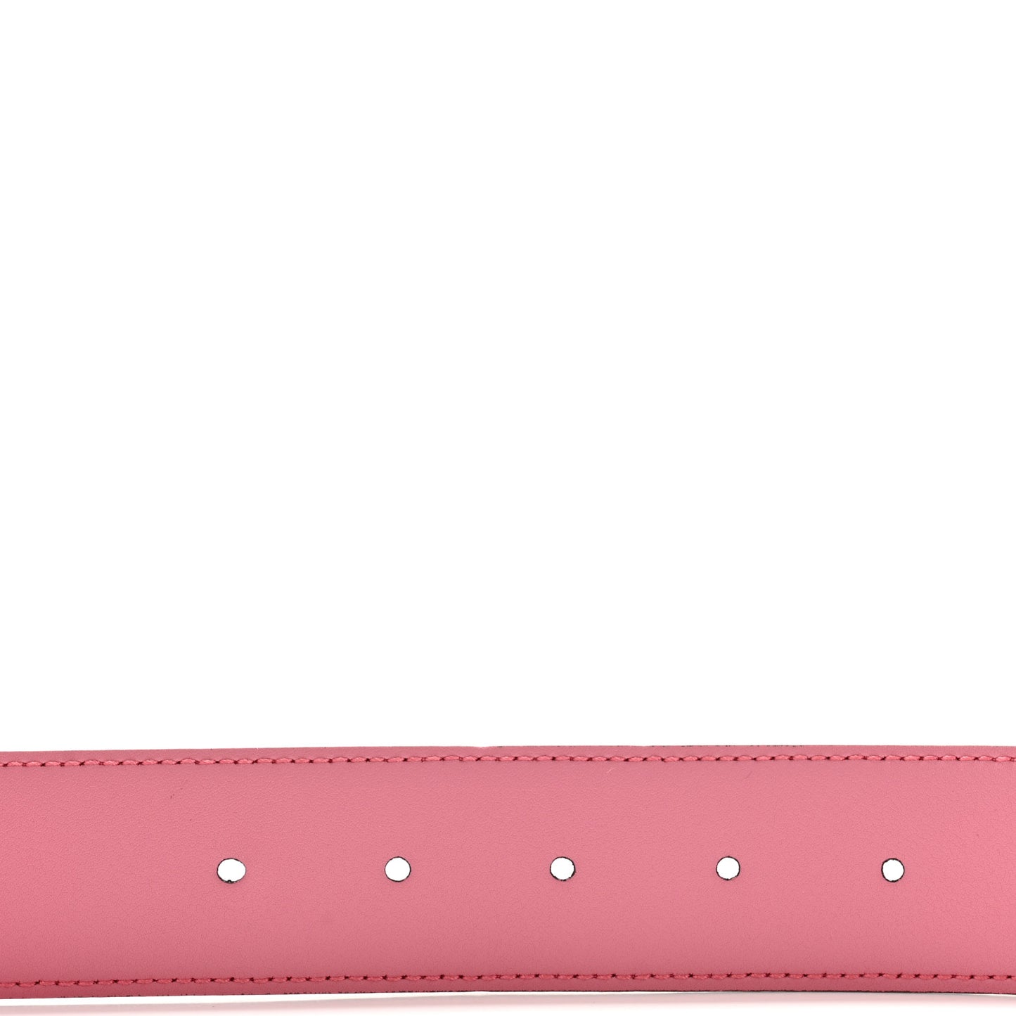 Moon Calfskin Interlocking G 37mm Belt 95 38 Glossy Pink