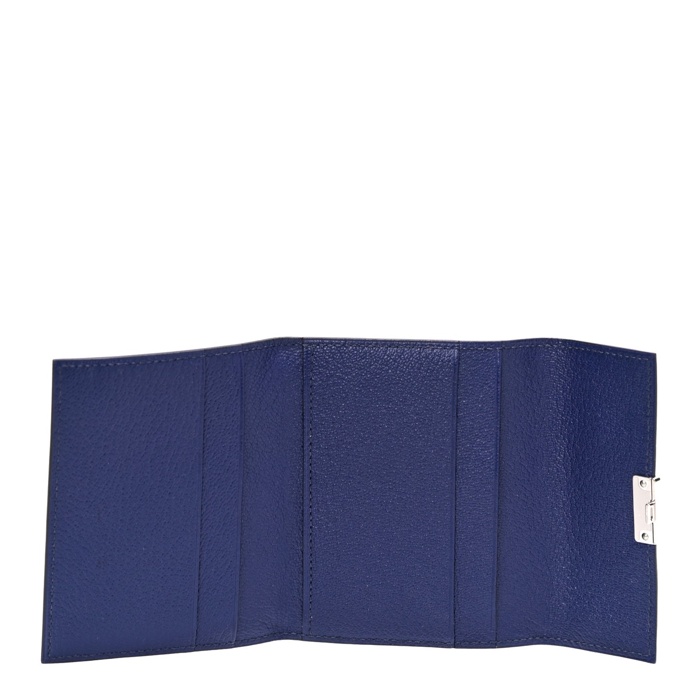 Chevre Mysore Mini Clic Card Holder Bleu Encre
