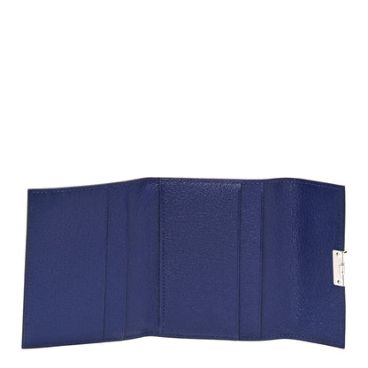 Hermes Chevre Mysore Mini Clic Card Holder Bleu Encre 5 of 8
