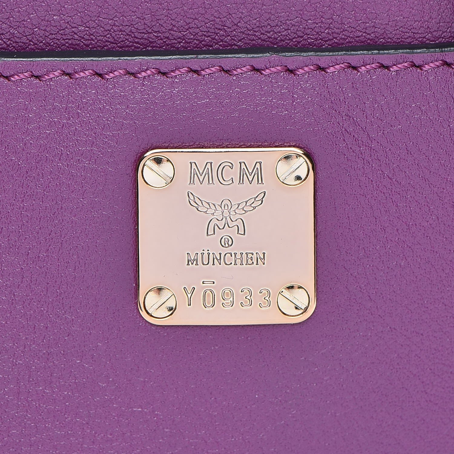 MCM Calfskin Mini Duchess Polke Studs Backpack Mystic Purple 8 of 14