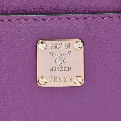 MCM Calfskin Mini Duchess Polke Studs Backpack Mystic Purple 8 of 14