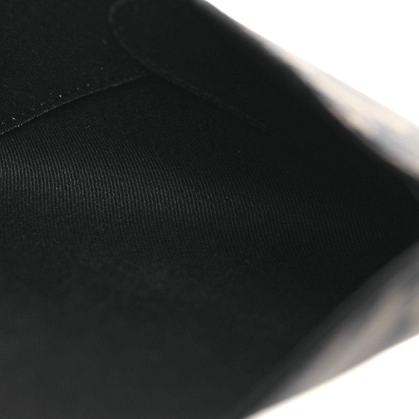Coated Canvas Calfskin LA Greca Envelope Pouch Black Green Beige