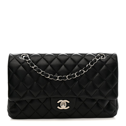 Chanel Lambskin Quilted Medium Double Flap Black 1 of 14