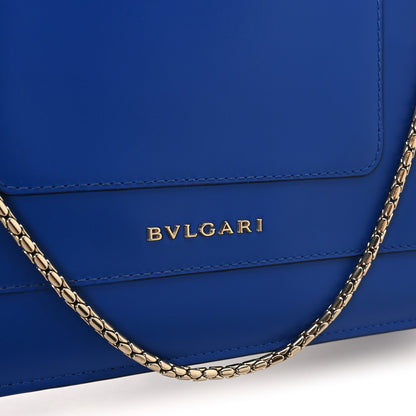 Bulgari Calfskin Serpenti Forever Shoulder Bag Blue 7 of 10
