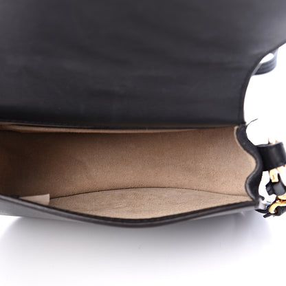 Chloe Calfskin Suede Quilted Small Nile Bracelet Bag Black 4 of 11