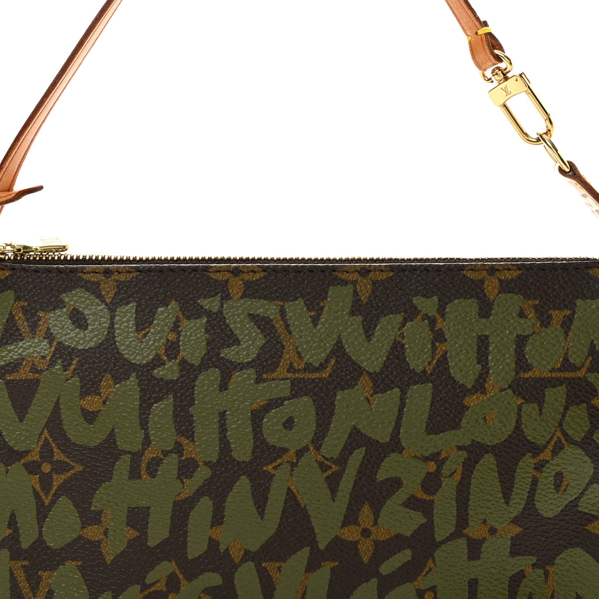 Monogram Graffiti Pochette Accessories Kaki