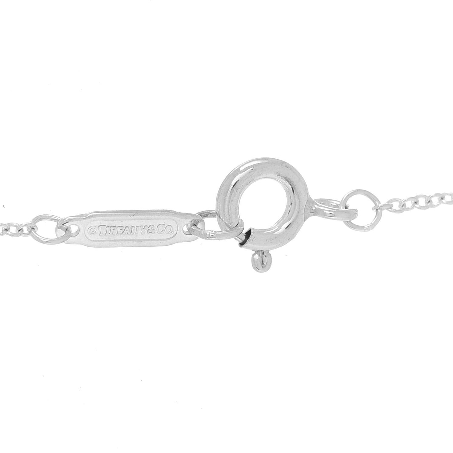 Sterling Silver Diamond Knot Key Pendant Necklace