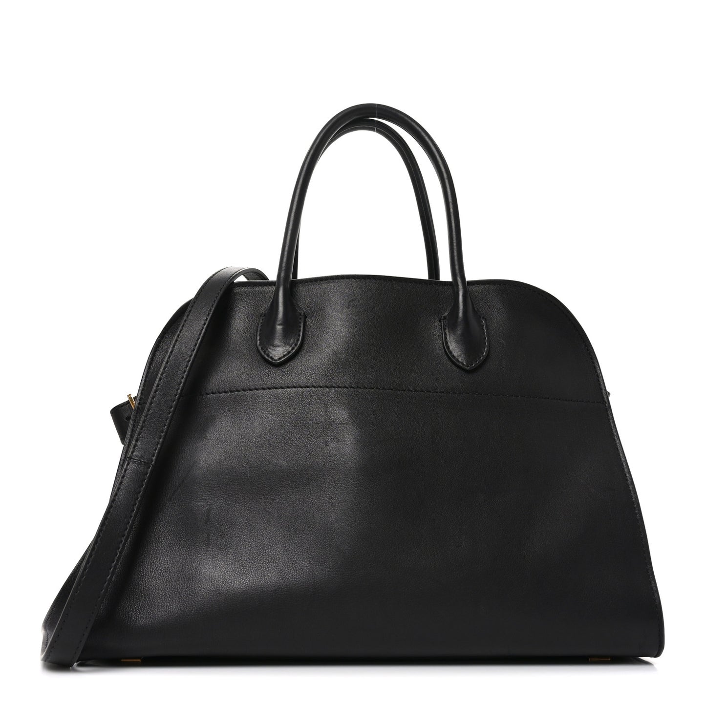 Polished Saddle Calfskin Soft Margaux 12 Black