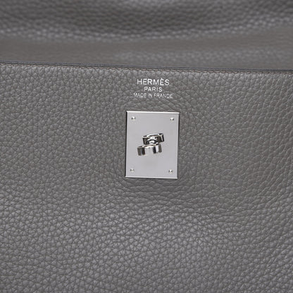 Hermes Taurillon Clemence Kelly Retourne 35 Etain 9 of 30