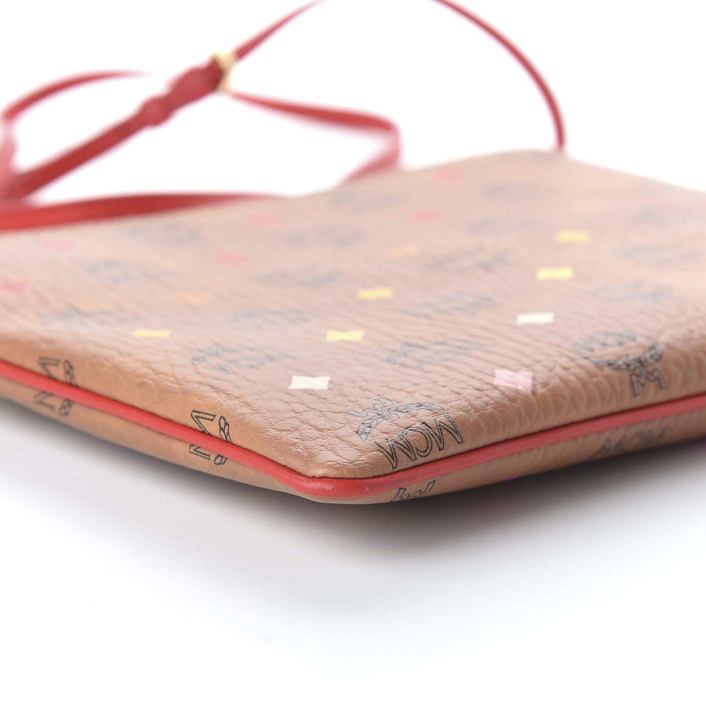 Skyoptic Visetos Mini Crossbody Pouch Spectrum Diamond Cognac Red