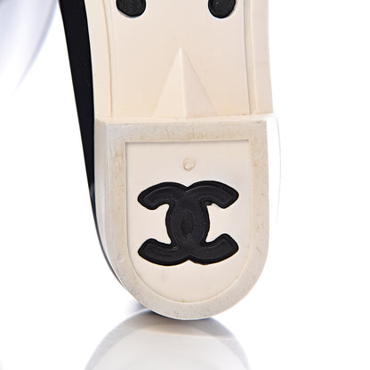 Chanel Rubber Camellia Rain Boots 42 Black 12 of 13