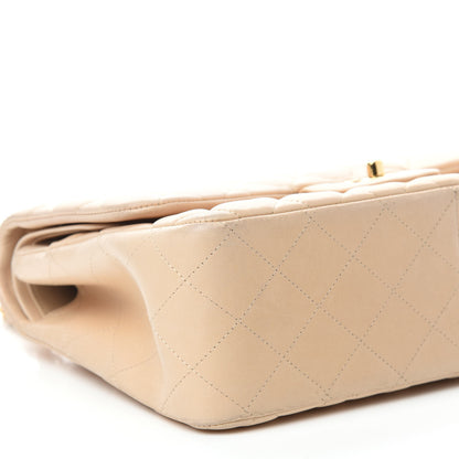 Chanel Lambskin Quilted Jumbo Double Flap Beige Clair 9 of 18
