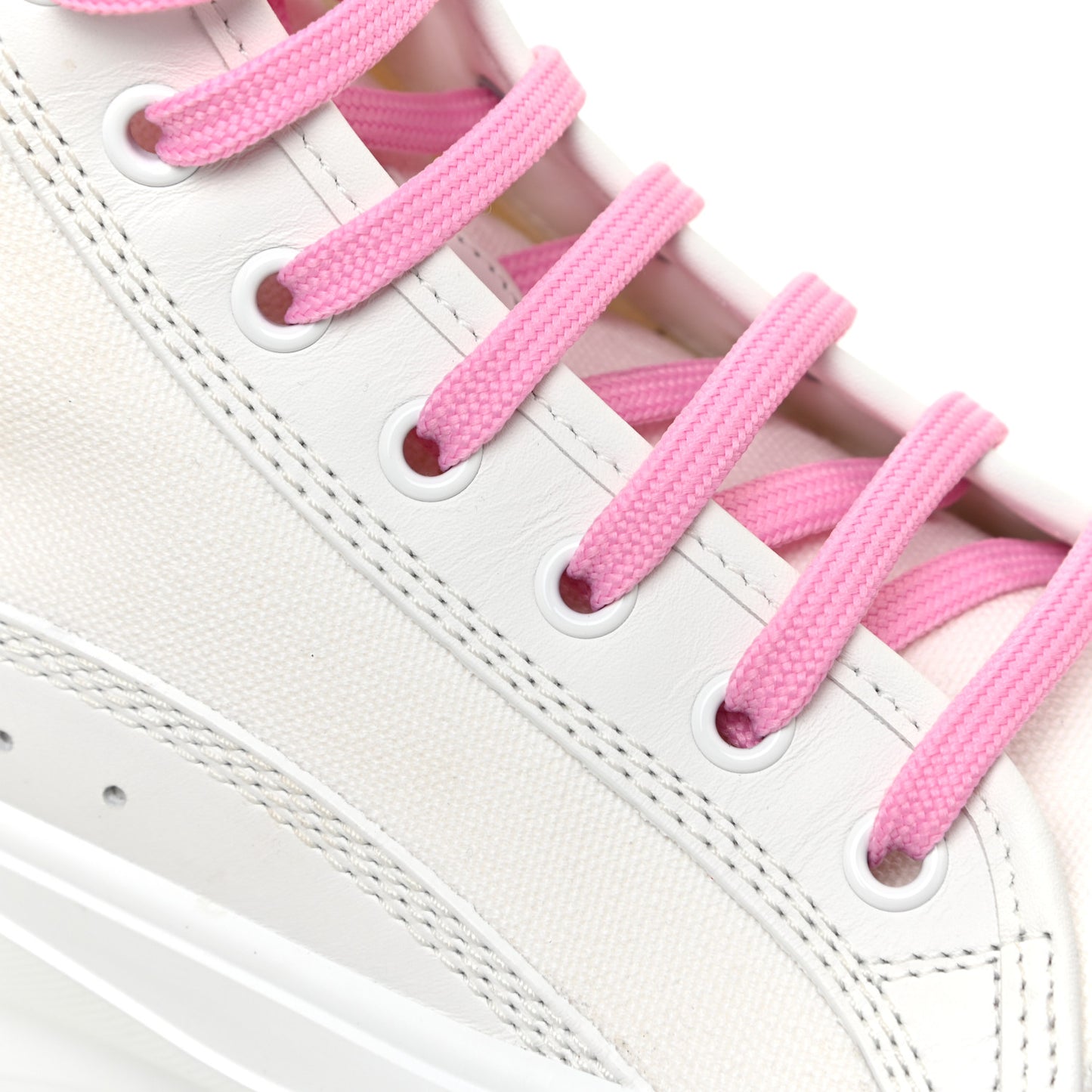 Canvas Monogram LV Squad Sneaker Boots 38 White Pink