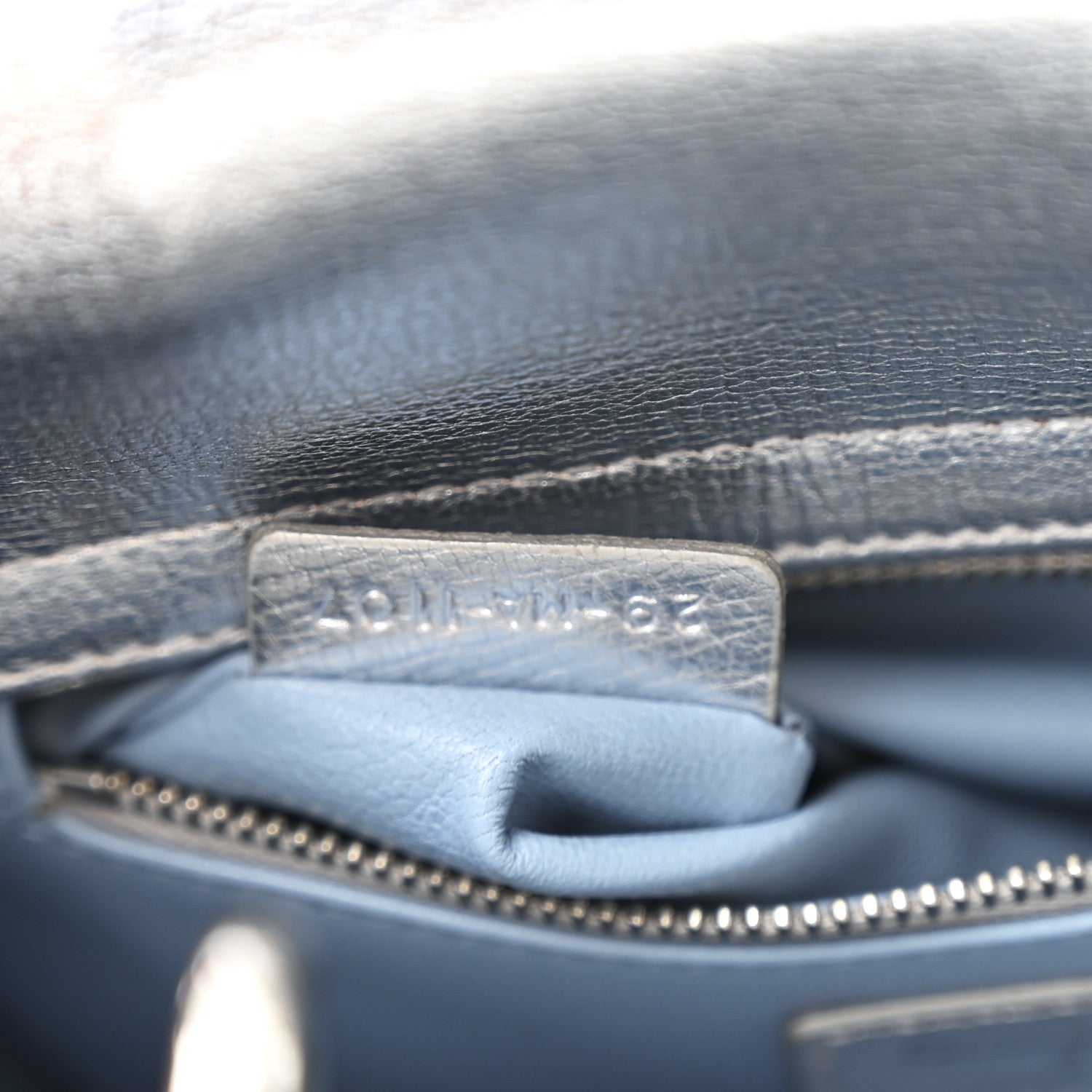 Christian Dior Metallic Grained Calfskin Cannage Small Lucky Badges My Lady Dior Silver 7 of 10