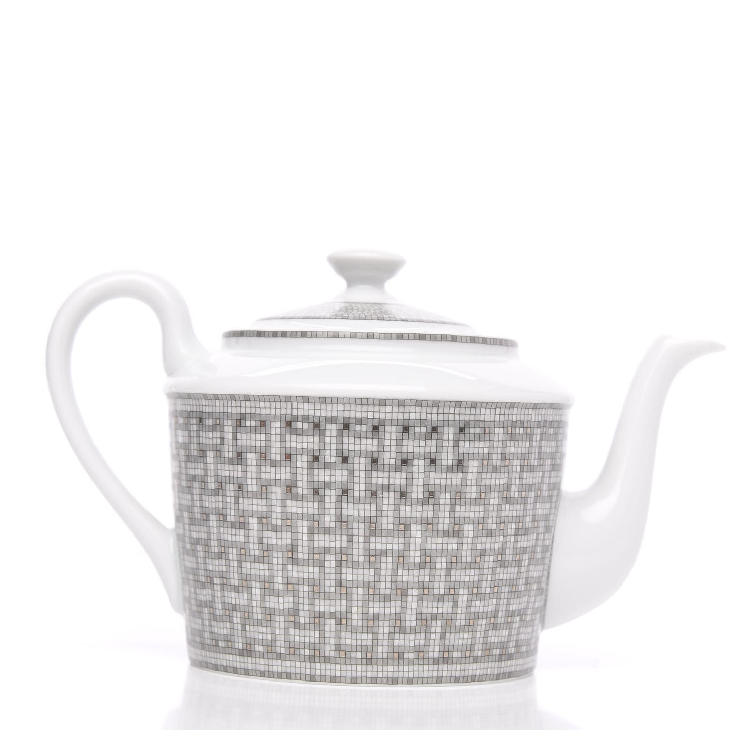 Porcelain Mosaique Au 24 Platine Coffee/Tea Pot Platinum