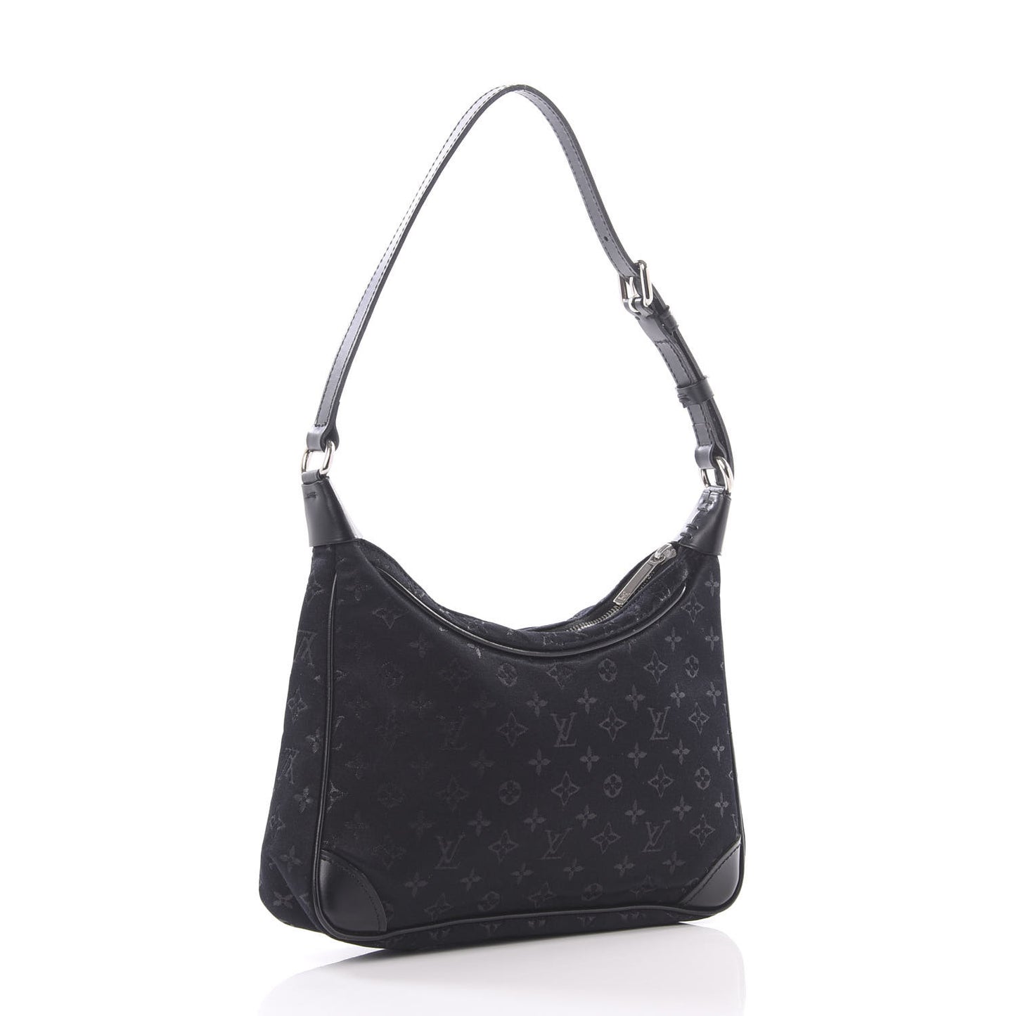 Satin Monogram Mini Boulogne Black