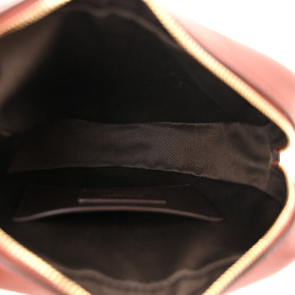 Saint Laurent Canvas Smooth Calfskin Le Monogramme Coeur Crossbody Chestnut 5 of 10