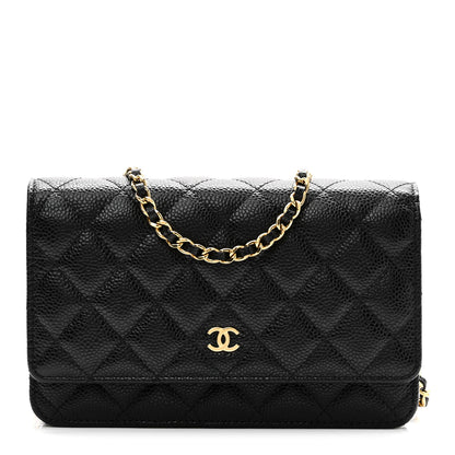 Chanel Caviar Quilted Wallet On Chain WOC Black 1 of 11