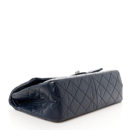 Chanel Aged Calfskin Quilted 2.55 Reissue 226 Flap Navy Blue 4 of 11