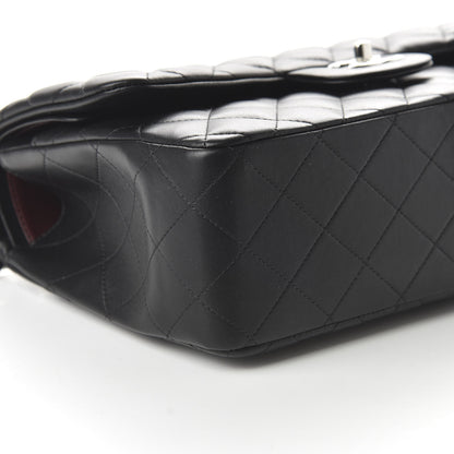 Chanel Lambskin Quilted Jumbo Double Flap Black 6 of 11