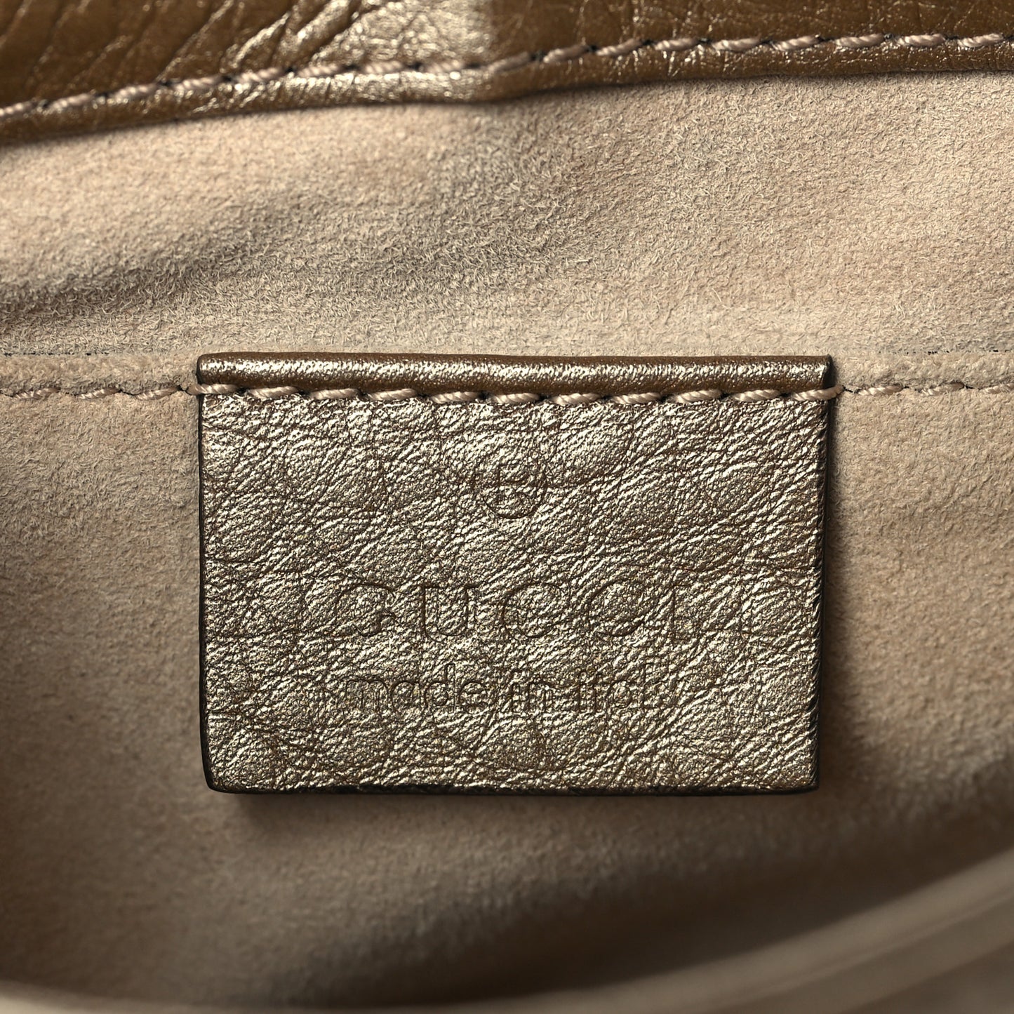 Pebbled Calfskin Small 1973 Chain Shoulder Bag Gold