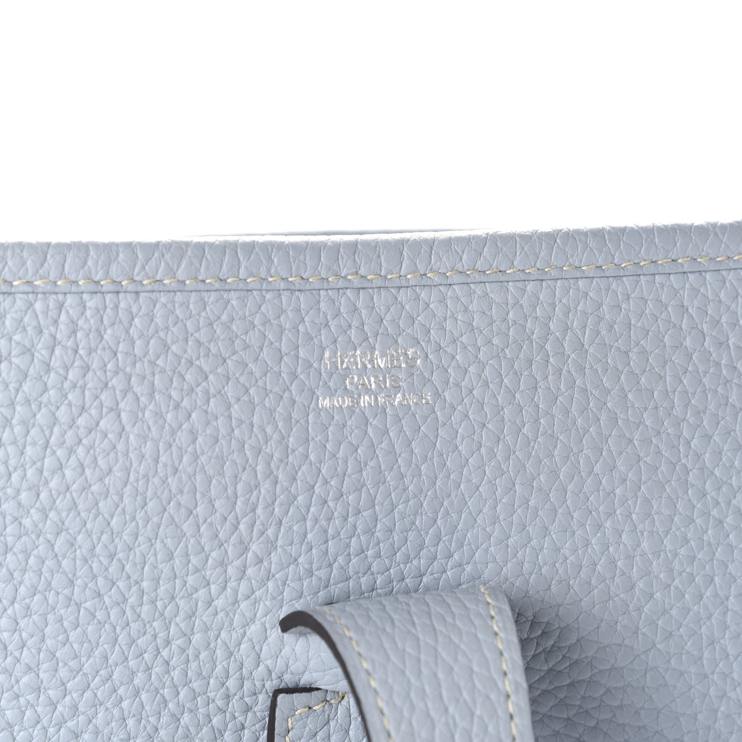 Hermes Taurillon Clemence Evelyne III GM Bleu Lin 8 of 11