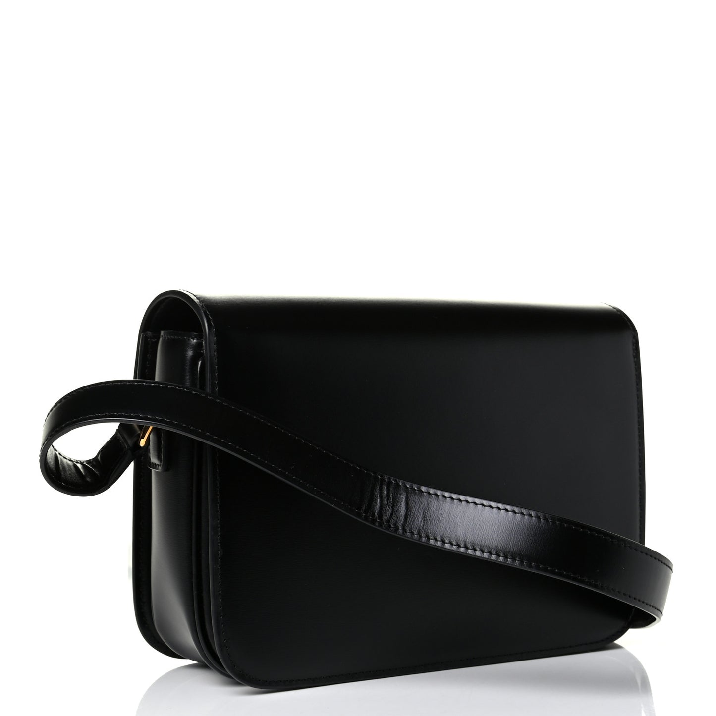 Shiny Calfskin Medium Triomphe Black