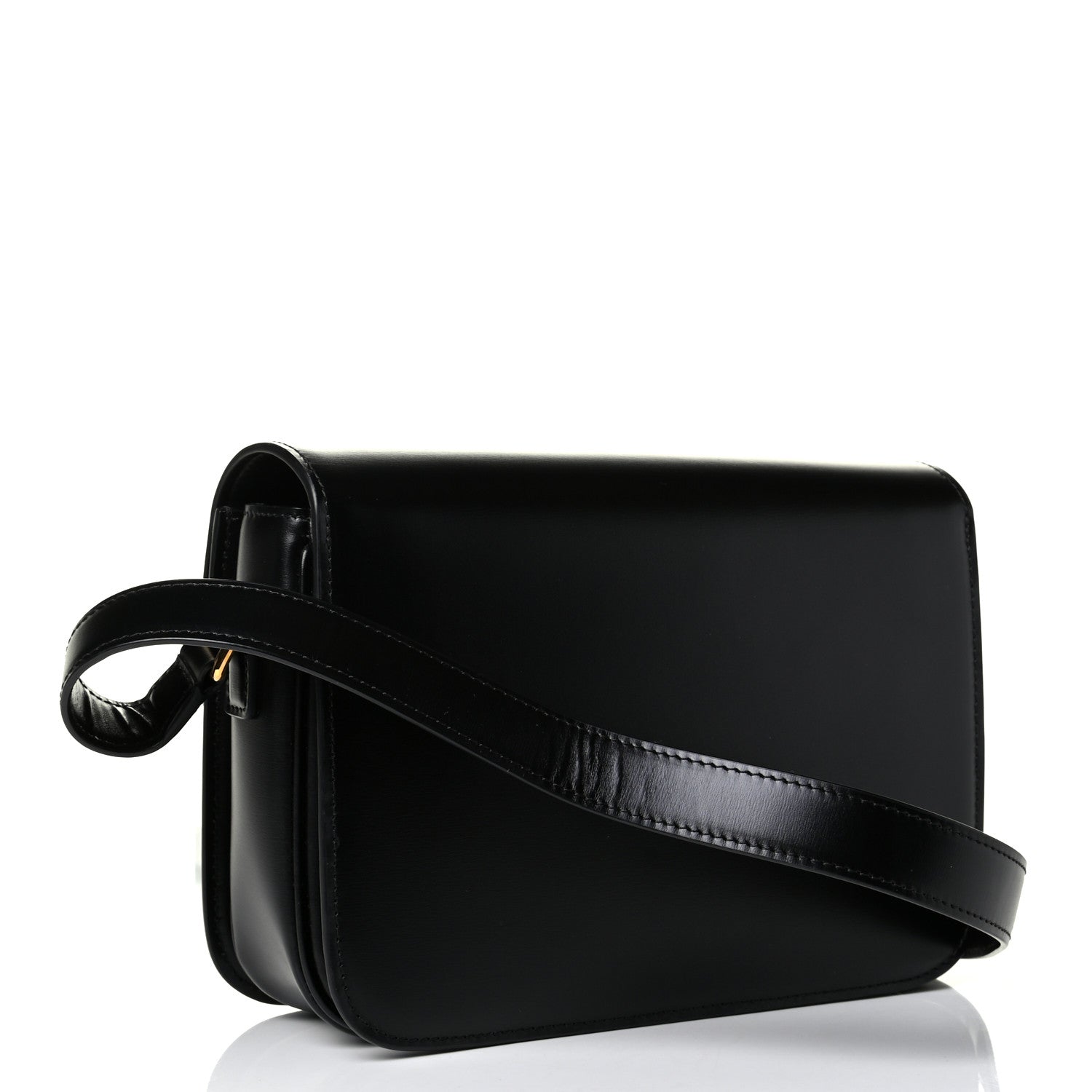 Celine Shiny Calfskin Medium Triomphe Black 2 of 6