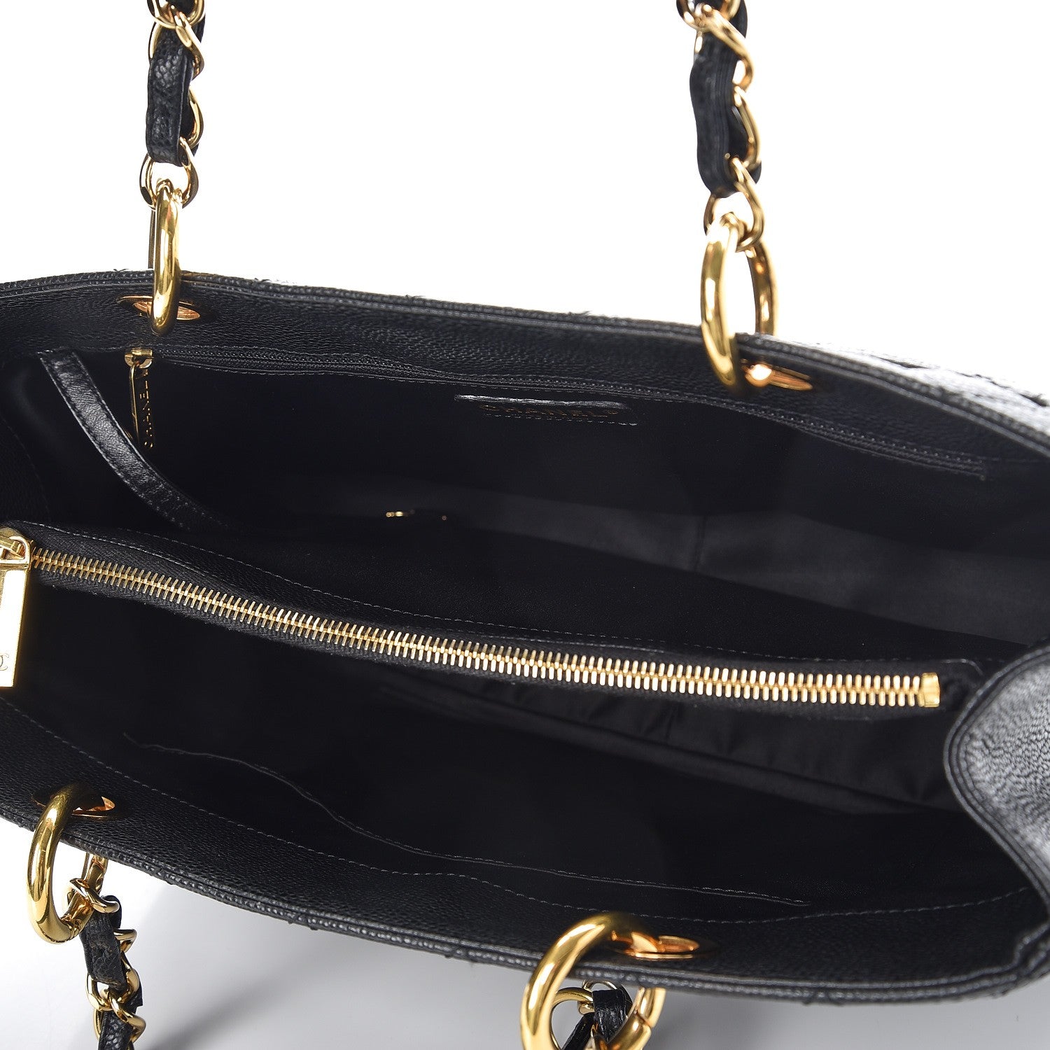 Chanel Caviar Quilted Grand Shopping Tote GST Black 6 of 10