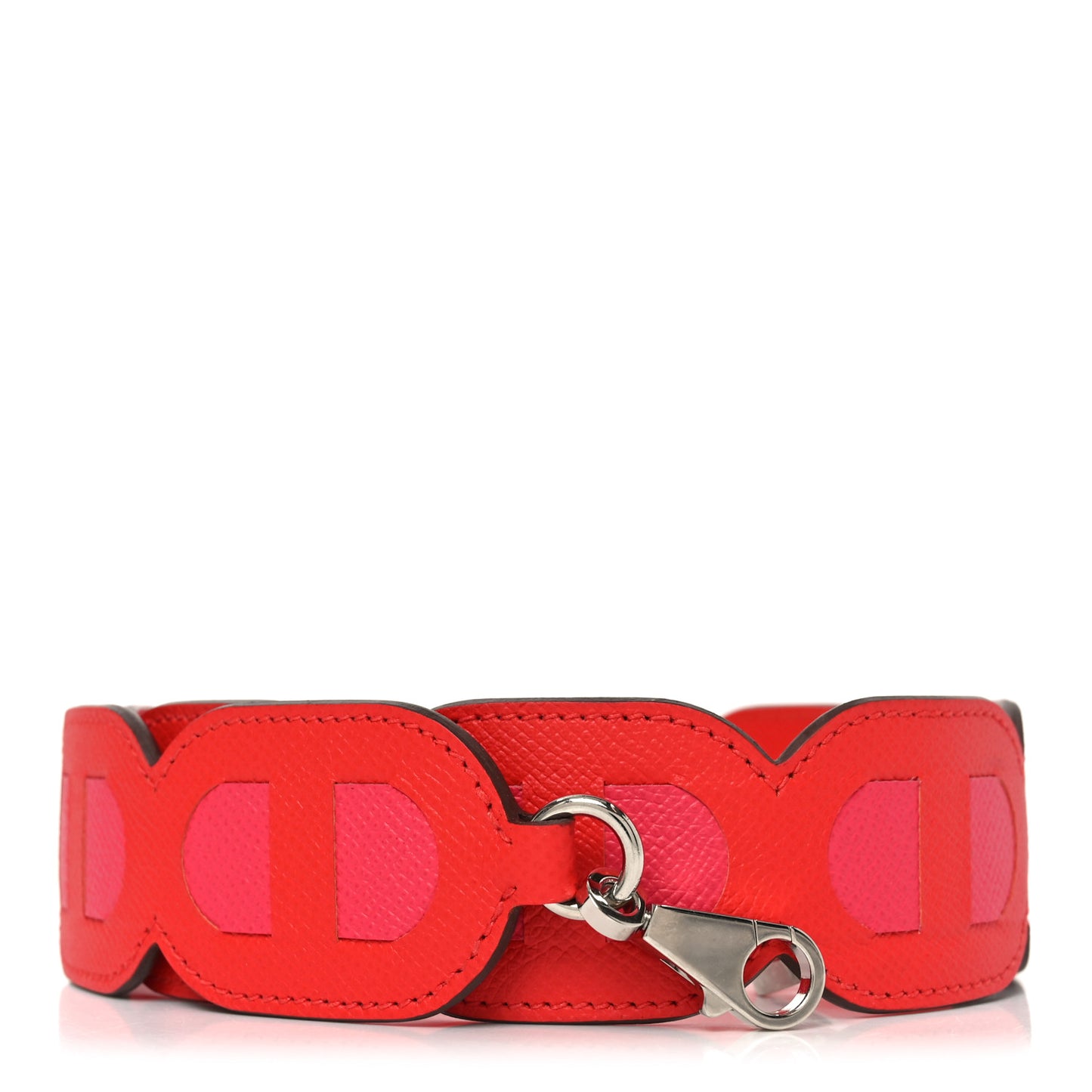 Epsom Petits Maillons Bag Strap Rouge De Coeur Rose Extreme