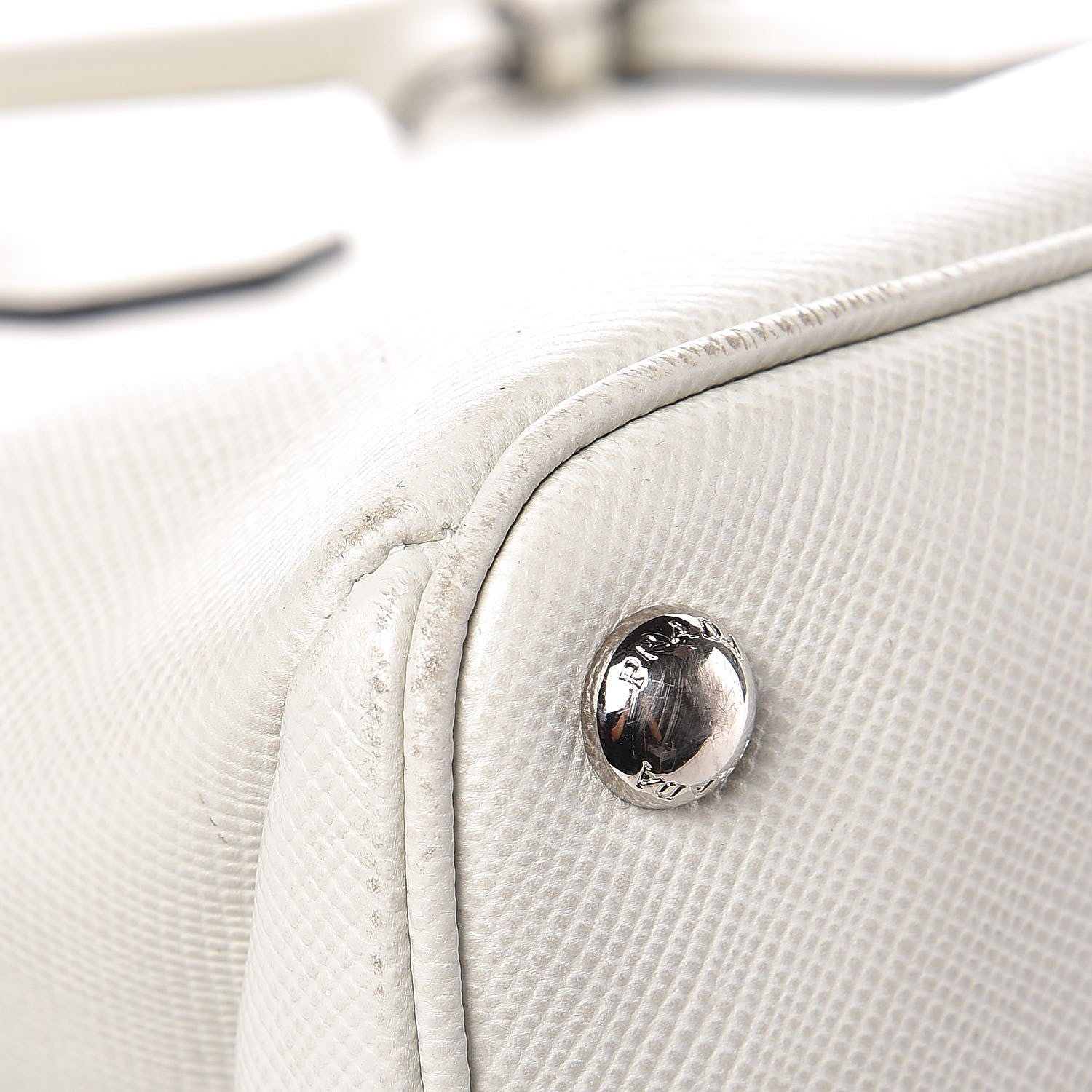 Prada Saffiano Cuir Twin Tote Talco 13 of 14