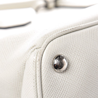 Prada Saffiano Cuir Twin Tote Talco 13 of 14